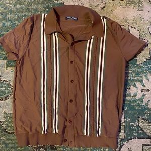 J. Paul xxl brown vintage button up shirt new other than tried on never worn